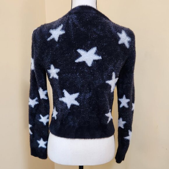 SO Gem Button-up Star Plush Sweater - XL Child - Picture 2 of 6